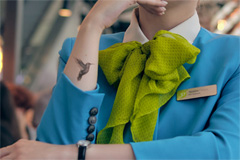 S7 Airlines первой в России разрешила экипажам татуировки и необычные прически 
