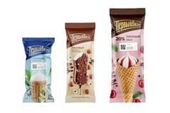 Крупный российский производитель молочной продукции &quot;ГК &quot;РосМол&quot; обновил дизайн упаковки мороженого &quot;Первый вкус&quot;