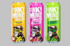 Funky Monkey представляет новую серию вкусов на рынке газированных напитков