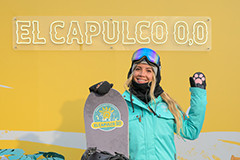 Амбассадором кампании бренда El Capulco 0.0 стала известная сноубордистка Оля Смешливая.