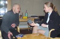 Интервью с Георгием Минаевым ("ГР-1") - автор идеи щита "Трахнем страх", представленного на конкурс